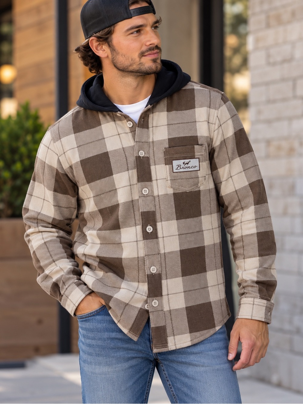 Officially Licensed Ford Bronco Lightweight Shirt Jacket/Hoodie